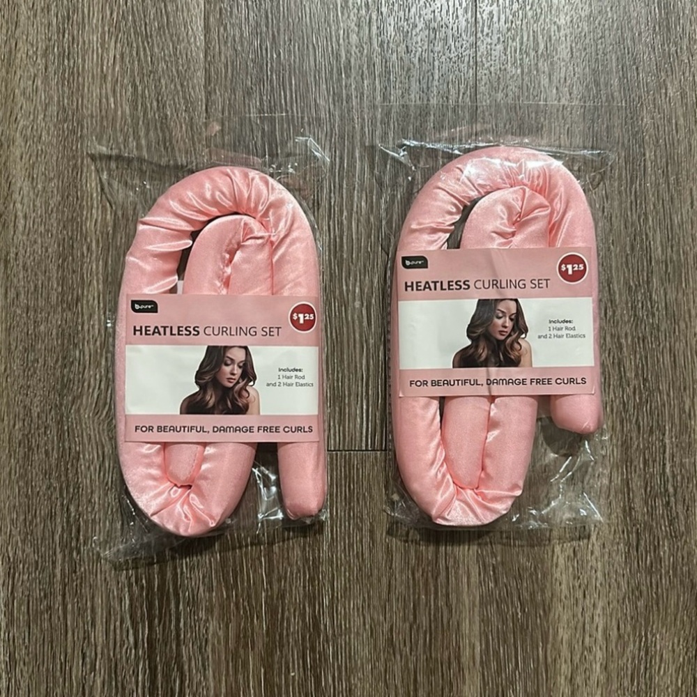 Heatless curling set